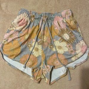 comfy flower shorts
